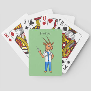 Baraja De Cartas Personalizado del médica del antílope de Gemsbok