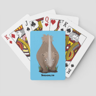 Baraja De Cartas Personalizado elasmotherium rinoceronte