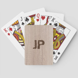 Baraja De Cartas Personalizado Elegante tablero Plano de Madera Asp