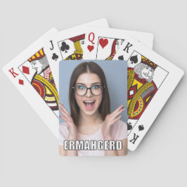 Baraja De Cartas Personalizado Foto Graciosa Ermahgerd Meme Style