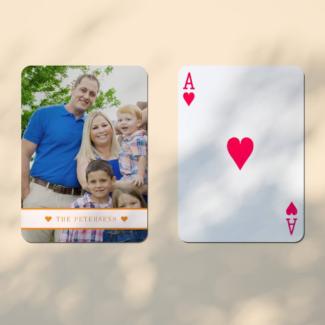 Baraja De Cartas Personalizado foto nombre familiar personalizado m (Subido por el creador)