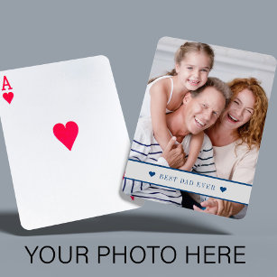 Baraja De Cartas Personalizado fotografía familia de texto personal