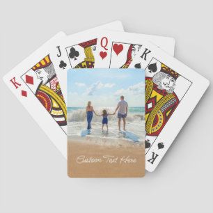 Baraja De Cartas Personalizado Fotografía Mensajes de texto Jugando