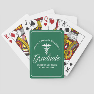Baraja De Cartas Personalizado Graduación de la Escuela de Medicina