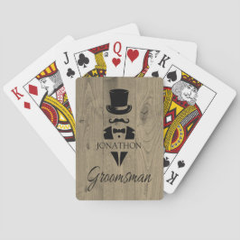 Baraja De Cartas Personalizado Groomsmen