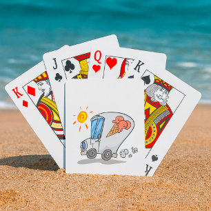 Baraja De Cartas Personalizado Helado Camión Divertido postre de ve