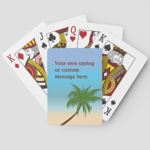 Baraja De Cartas Personalizado Island Palm