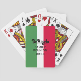Baraja De Cartas Personalizado Italiano Apellido Reunión