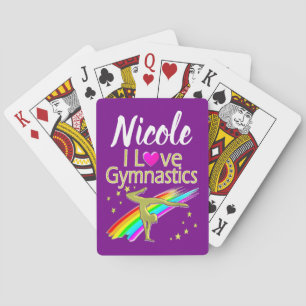 BARAJA DE CARTAS PERSONALIZADO ME ENCANTA EL DISEÑO DE GIMNASTICAS