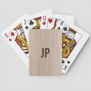 Baraja De Cartas Personalizado Monograma Plantilla moderna elegante