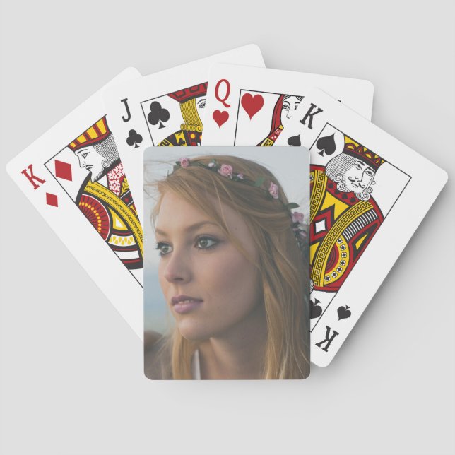 Baraja De Cartas Personalizado personalizado de la foto (Reverso)