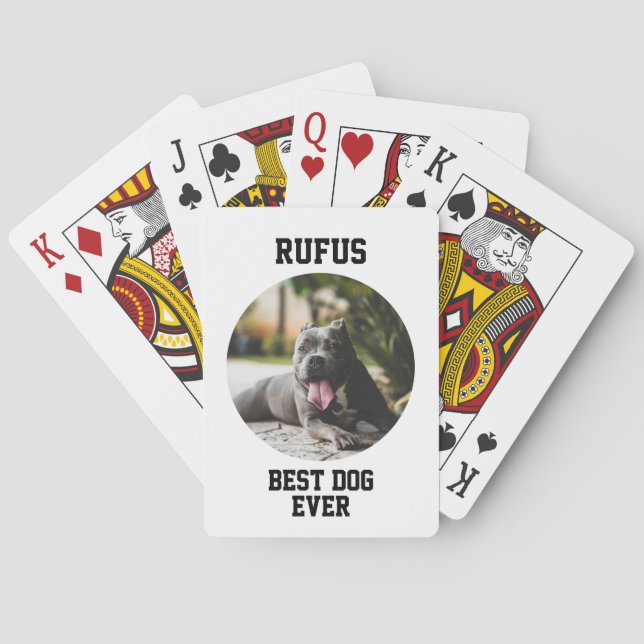 Baraja De Cartas Personalizado personalizado de la foto (Reverso)