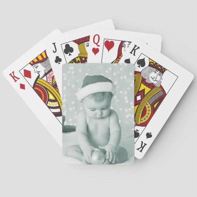 Baraja De Cartas Personalizado personalizado de la foto (Reverso)