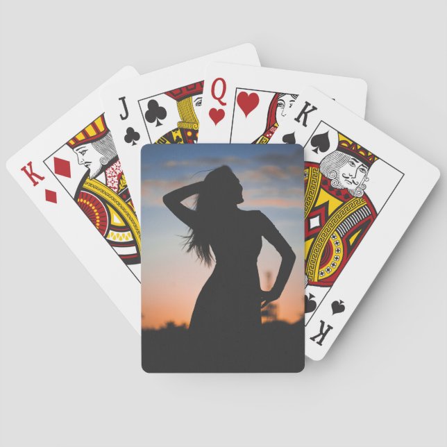 Baraja De Cartas Personalizado personalizado de la foto (Reverso)