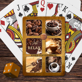 Baraja De Cartas Personalizado Photo Coffee House