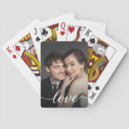 Baraja De Cartas Personalizado Photo Love El día de San Valentín de
