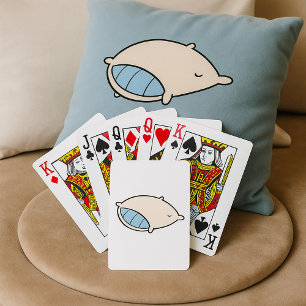 Baraja De Cartas Personalizado Pillow con gigante