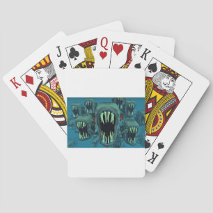 Baraja De Cartas Personalizado Piranhas Fish Personaliza aniversari