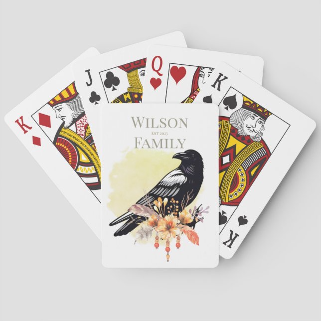 Baraja De Cartas Personalizado Raven Personalizado (Reverso)