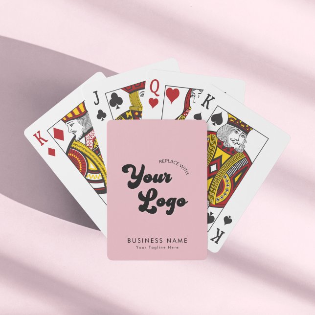 Baraja De Cartas Personalizado rosa polvoriento Empresa de negocios (Subido por el creador)