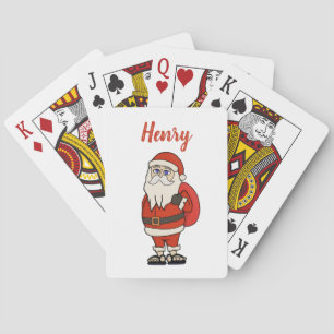 Baraja De Cartas Personalizado Santa Claus Navidades Flip Flops