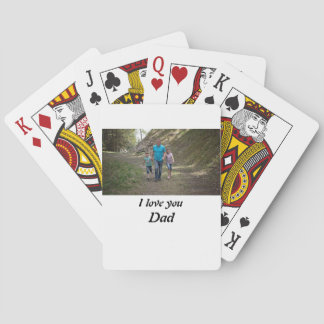Baraja De Cartas Personalizado Te Amo Foto De Papá