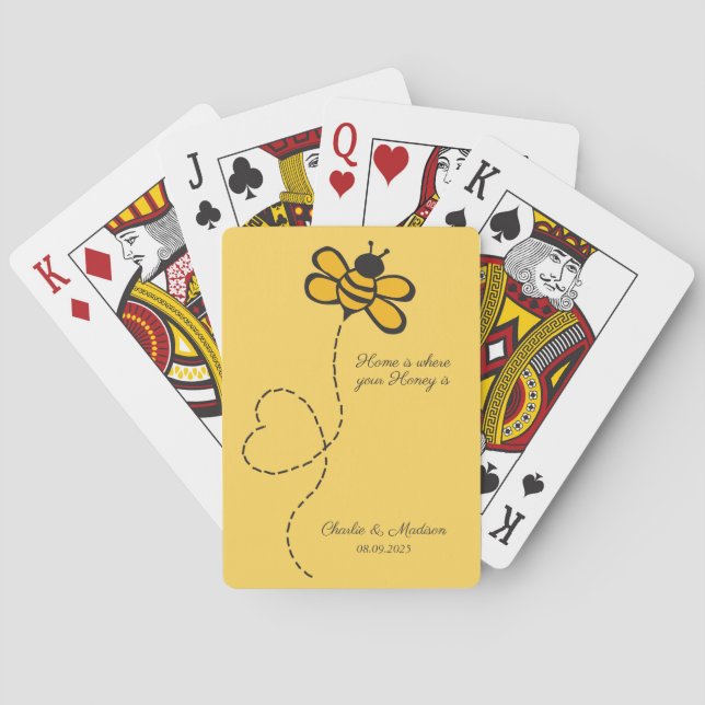 Baraja De Cartas Personalizado Texto Ama (Reverso)