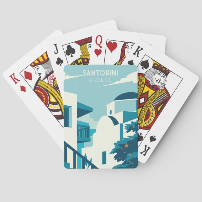 Baraja De Cartas Personalizado Texto Grecia (Reverso)