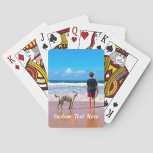 Baraja De Cartas Personalizado tu tarjeta de reproducción de fotos 