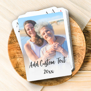 Baraja De Cartas Personalizado vertical de foto completa elegante p