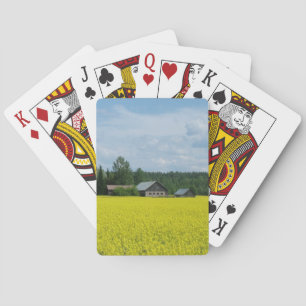 Baraja De Cartas Personalizados finlandeses de campo jugando