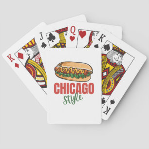 Baraja De Cartas Personalizar diseño Chicago Style Best Hot Dog Reg