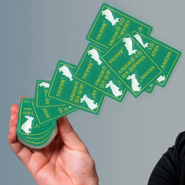 Baraja De Cartas Personalizar el conejo blanco mago (Subido por el creador)