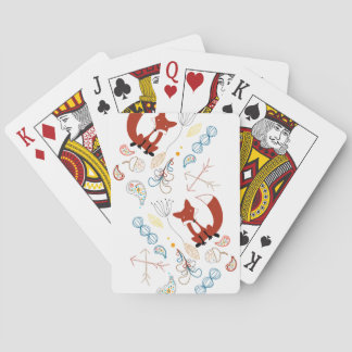 Baraja De Cartas Personalizar el modelo moderno de Fox Woodland