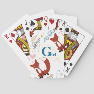 Baraja De Cartas Personalizar el modelo moderno de Fox Woodland