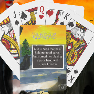 Baraja De Cartas Personalizar el nombre y cotizar en su propia cubi