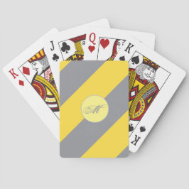 Baraja De Cartas Personalizar Gris Amarillo Claro Y Suave