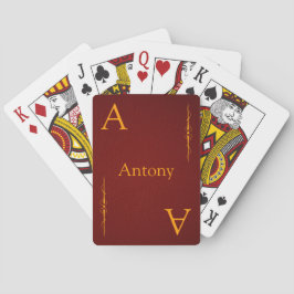 Baraja De Cartas Personalizar su nombre y tarjetas de reproducción 