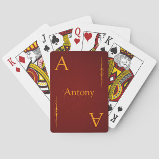 Baraja De Cartas Personalizar su nombre y tarjetas de reproducción