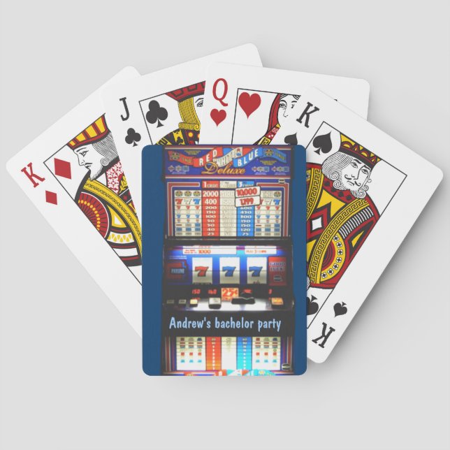 Baraja De Cartas Personalized Casino Slot Machine (Reverso)