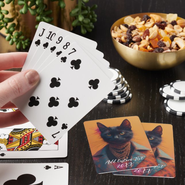 Baraja De Cartas Personalized Cat Photo Playing Cards | Custom Pet  (In Situ)