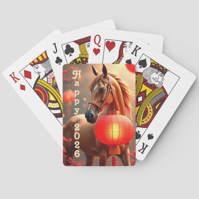 Baraja De Cartas Personalized Chinese new year 2026 (Reverso)