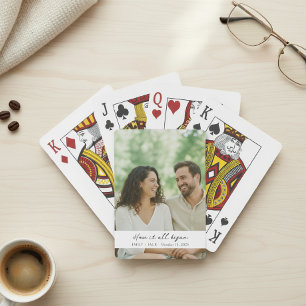 Baraja De Cartas Personalized Photo Playing Cards - Custom Wedding