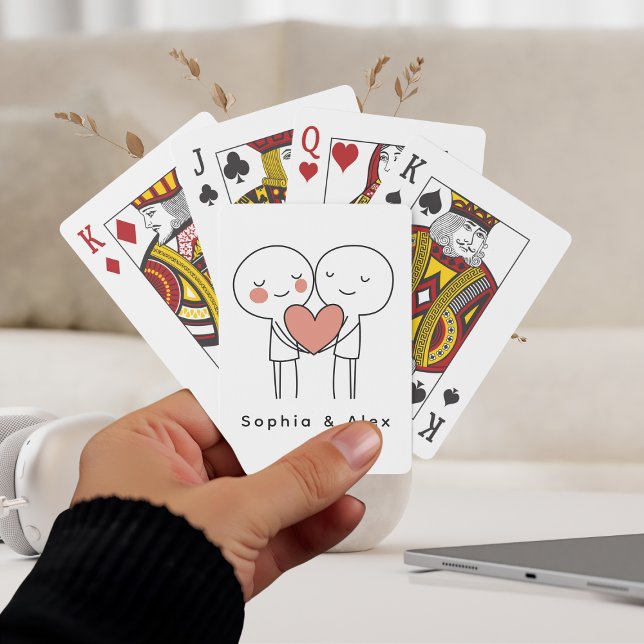 Baraja De Cartas Personalized Valentine’s Couple Matching (Subido por el creador)
