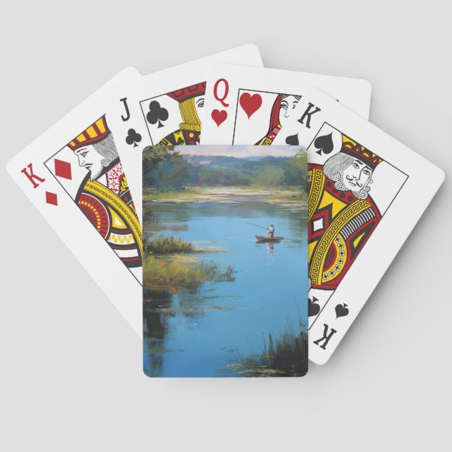 Baraja De Cartas Pesca al aire libre (Reverso)
