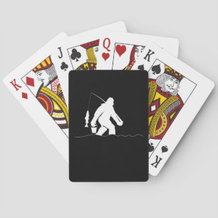 Baraja De Cartas Pesca con mucho peso Pesca Funny Sasquatch