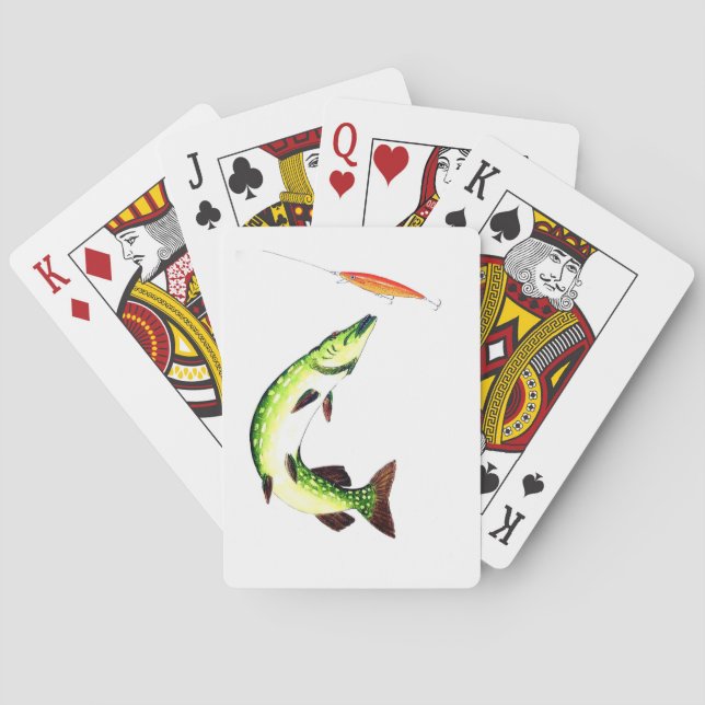 Baraja De Cartas Pesca de cerco y pesca con mosca (Reverso)