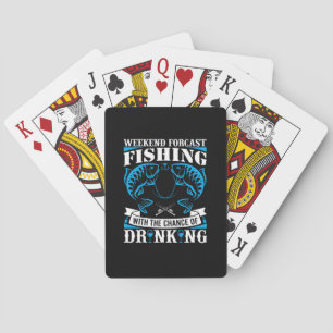 Baraja De Cartas Pesca De Fin De Semana Y Bebidas