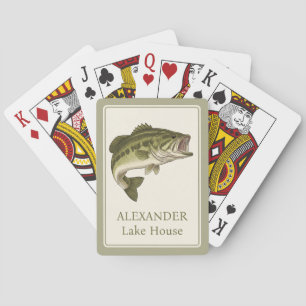 Baraja De Cartas Pesca de Lubina Personalizada