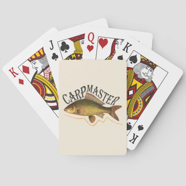 Baraja De Cartas Pesca de patrón de carpa (Reverso)